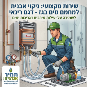 ניקוי אבנית למחמם מים