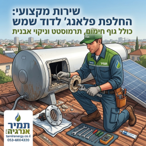 החלפת פלאנג' לדוד שמש